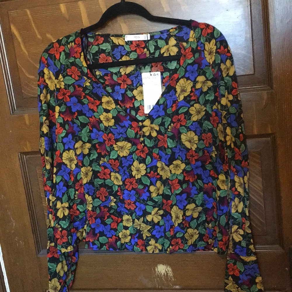 Crop Floral top